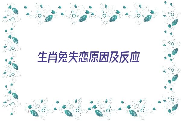  生肖兔失恋原因及反应《属兔失恋了会怎样》 生肖运势