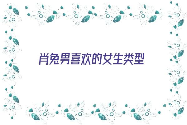 肖兔男喜欢的女生类型《肖兔男的爱情》